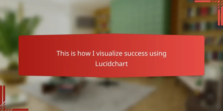 This is how I visualize success using Lucidchart